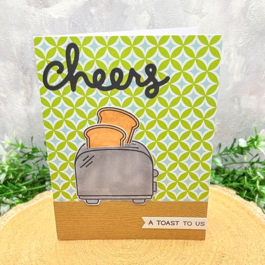 A Toast To Us Funny Handmade Anniversary Card-1