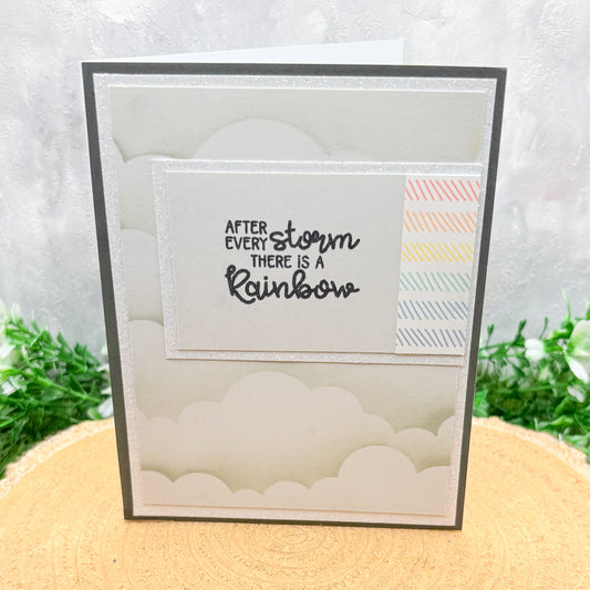 After A Storm There's A Rainbow Handmade Encouragement Card-1