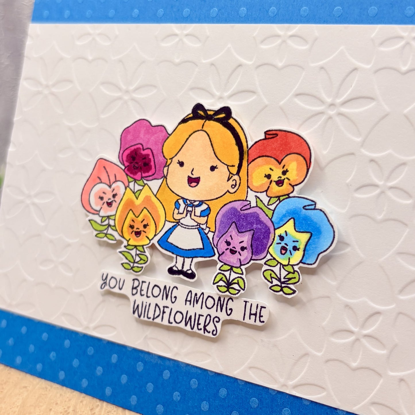 Alice & Wildflowers Handmade Character Card-2