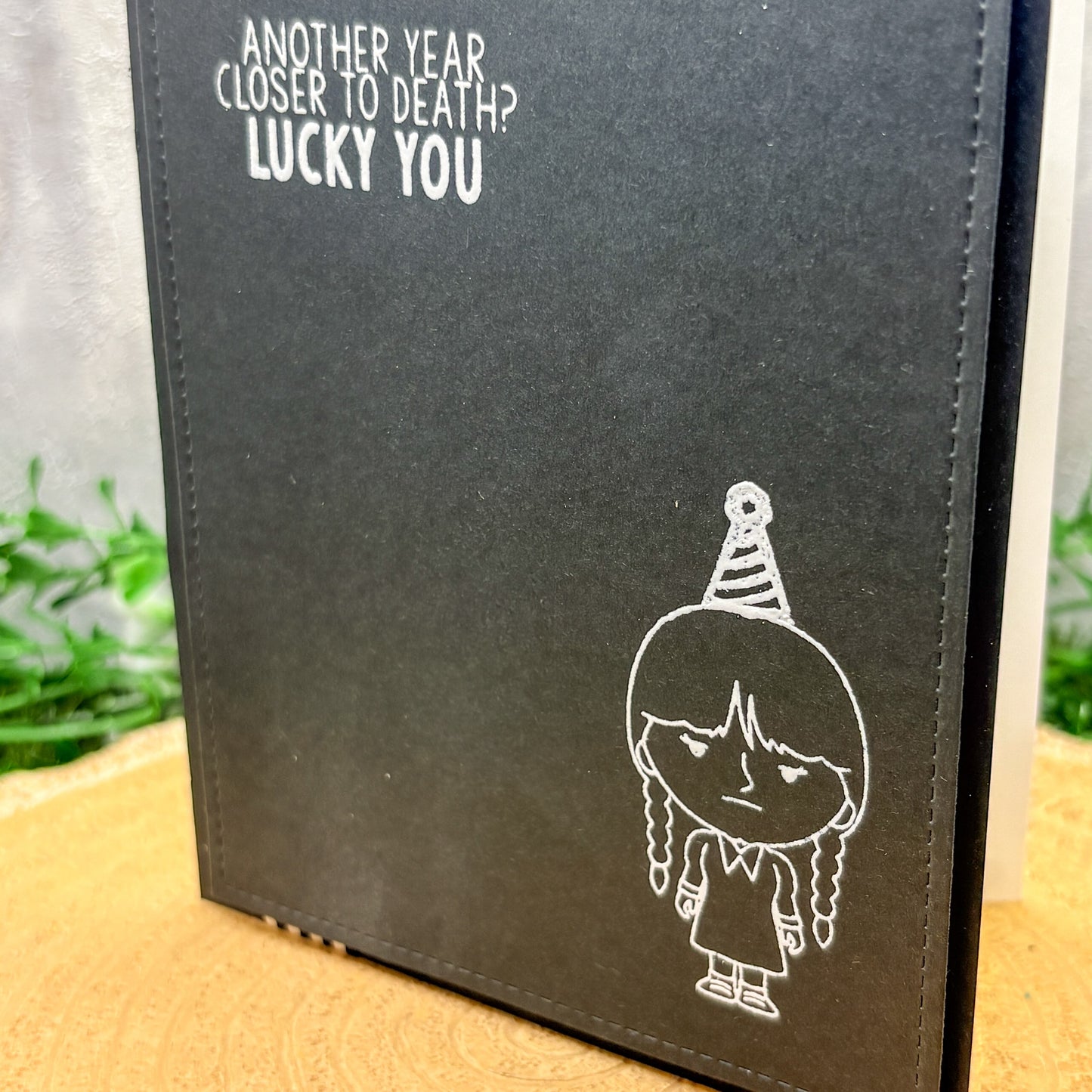 Another Year Closer To Death Handmade Character Birthday Card-2