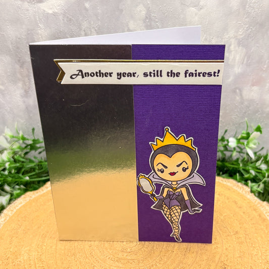 Another Year, Still The Fairest Handmade Character Birthday Card-1