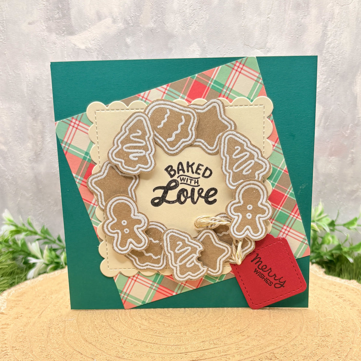 Baked With Love Handmade Christmas Card