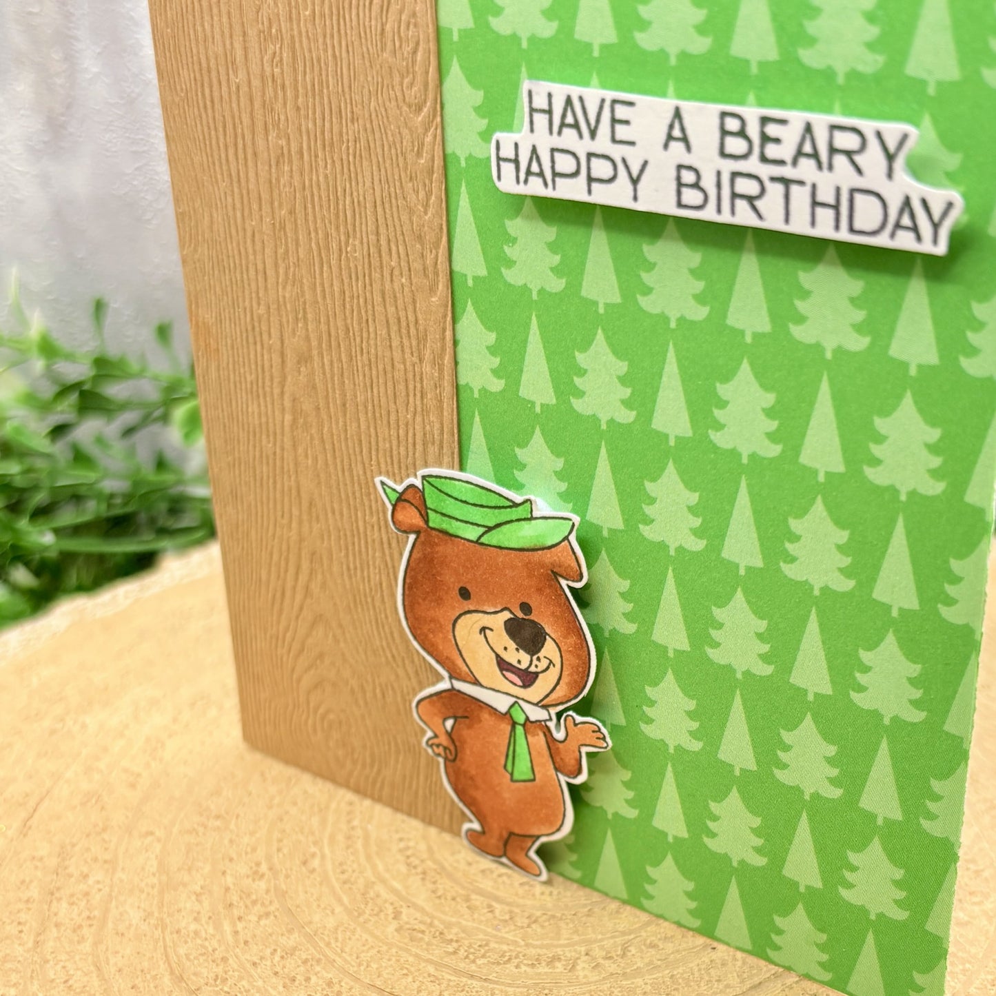 Beary Happy Birthday Handmade Character Birthday Card-2