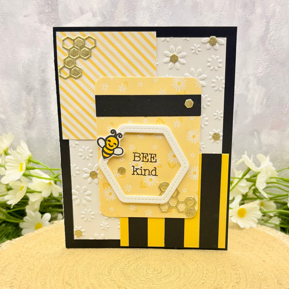 Bee Kind Bee Themed Handmade Card