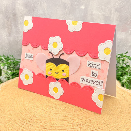 Bee Kind To Yourself Handmade Card-1