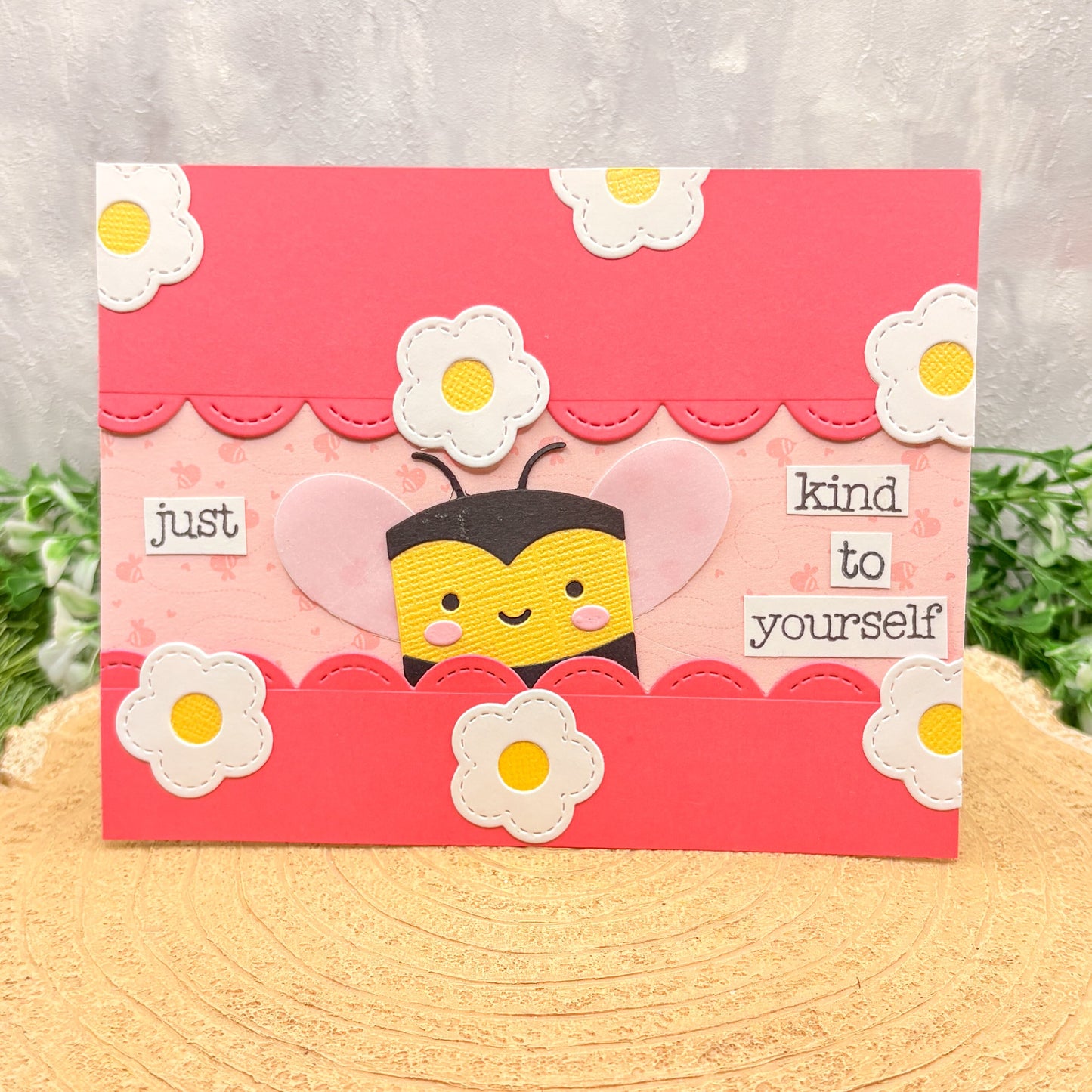 Bee Kind To Yourself Handmade Card