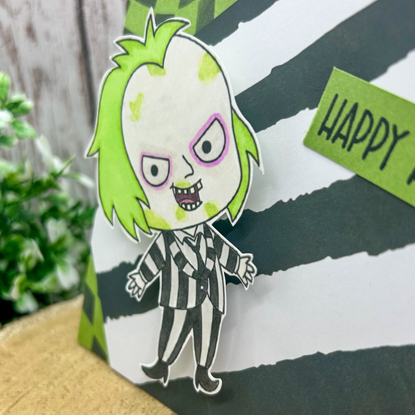 Beetle Guy Handmade Character Card