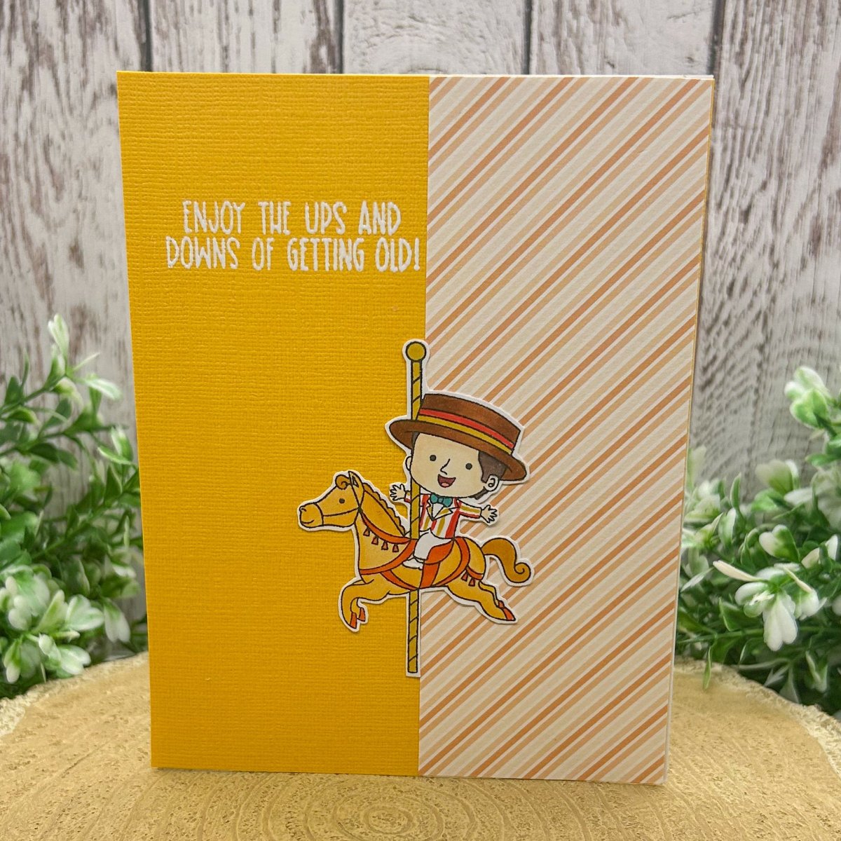 Bert Enjoy Getting Old Handmade Character Card