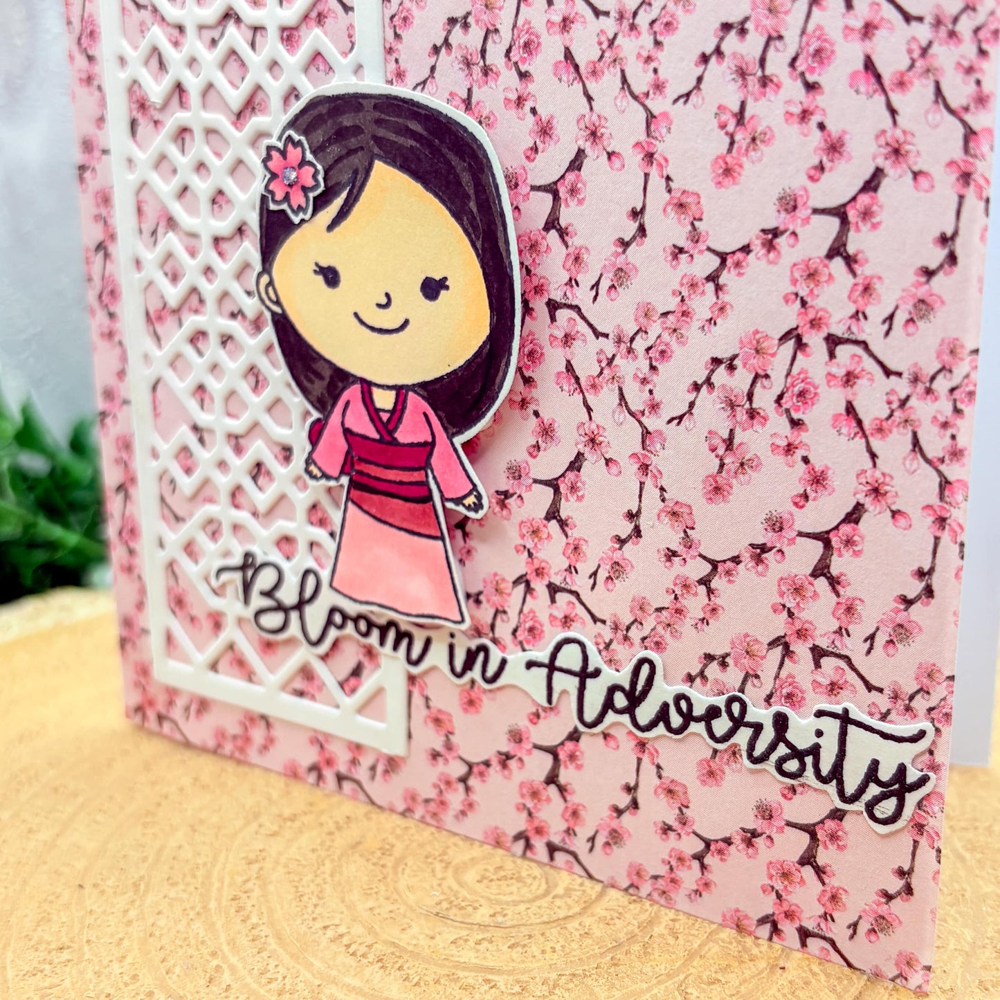 Bloom In Adversity Character Themed Handmade Card-2