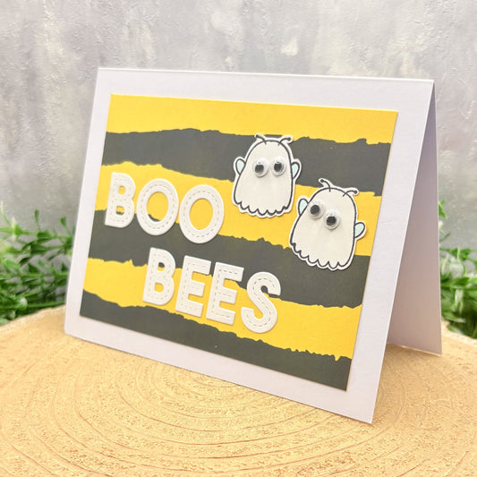 Boo-Bees Ghosts Funny Pun Handmade Card