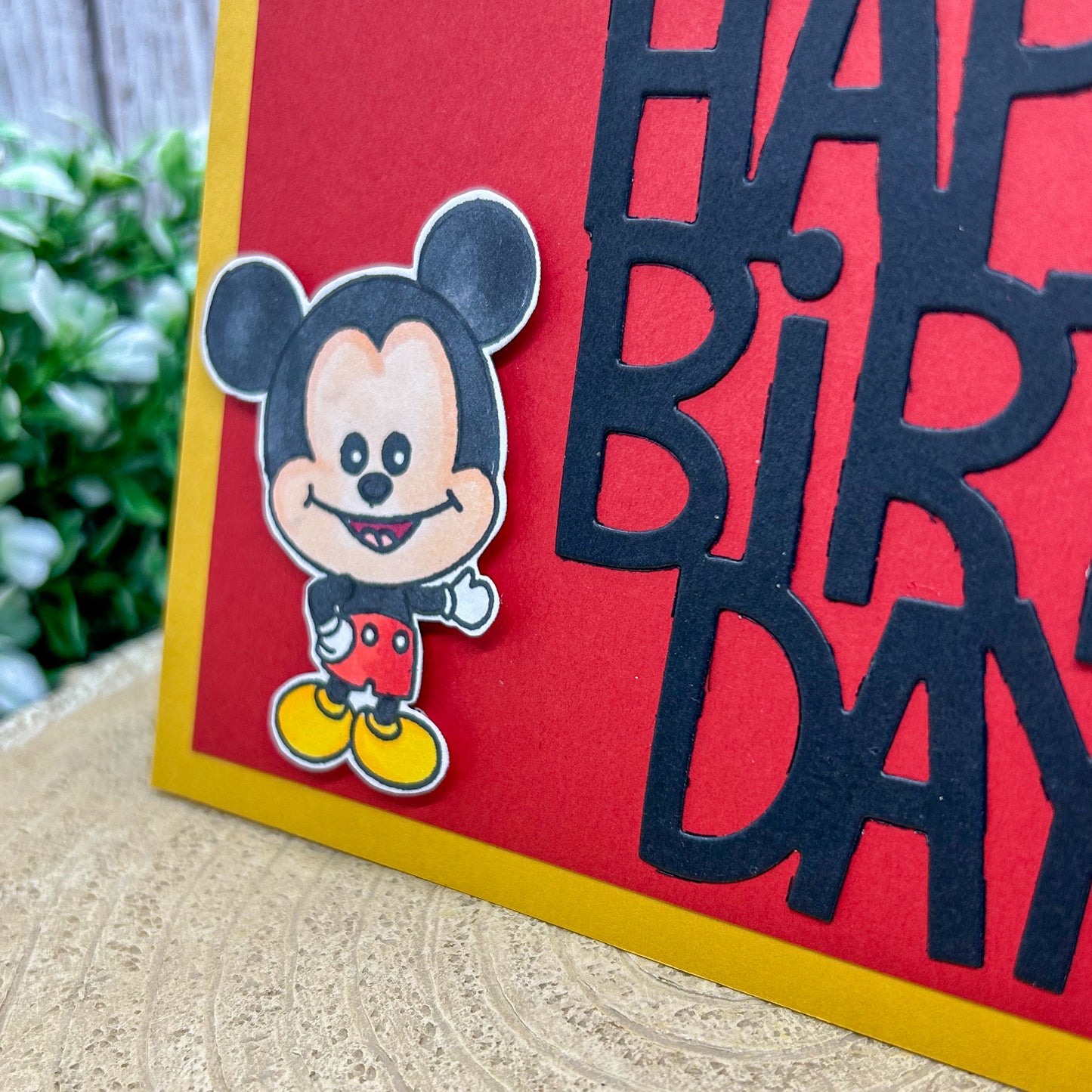 Mouse Boy Handmade Character Birthday Card