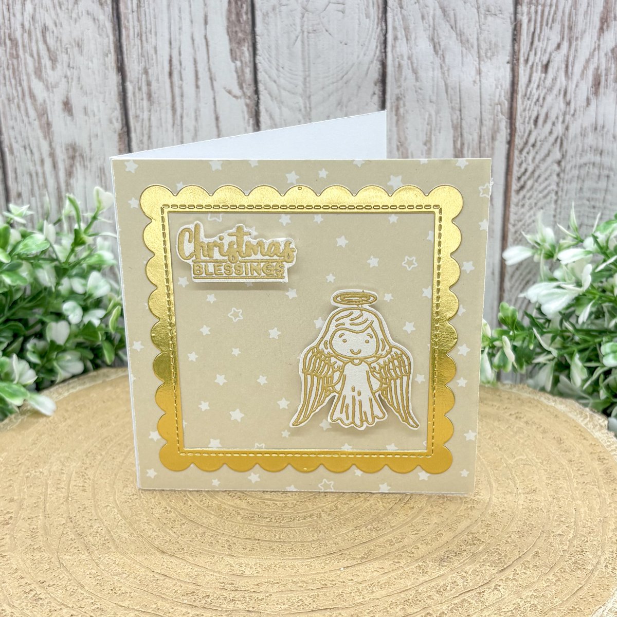 Christmas Blessing Mini Handmade Card-1