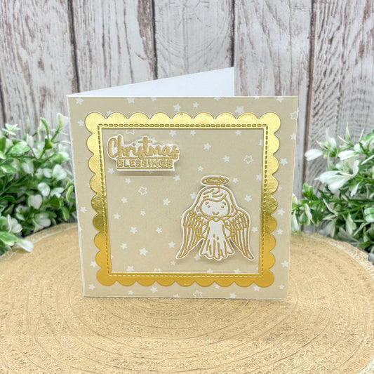 Christmas Blessing Mini Handmade Card-1