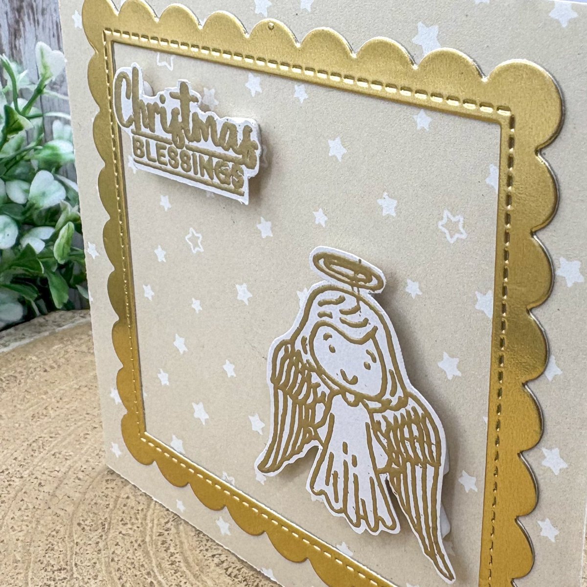 Christmas Blessing Mini Handmade Card-2