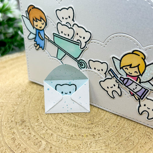 Colourful Tooth Fairy Handmade Card-3
