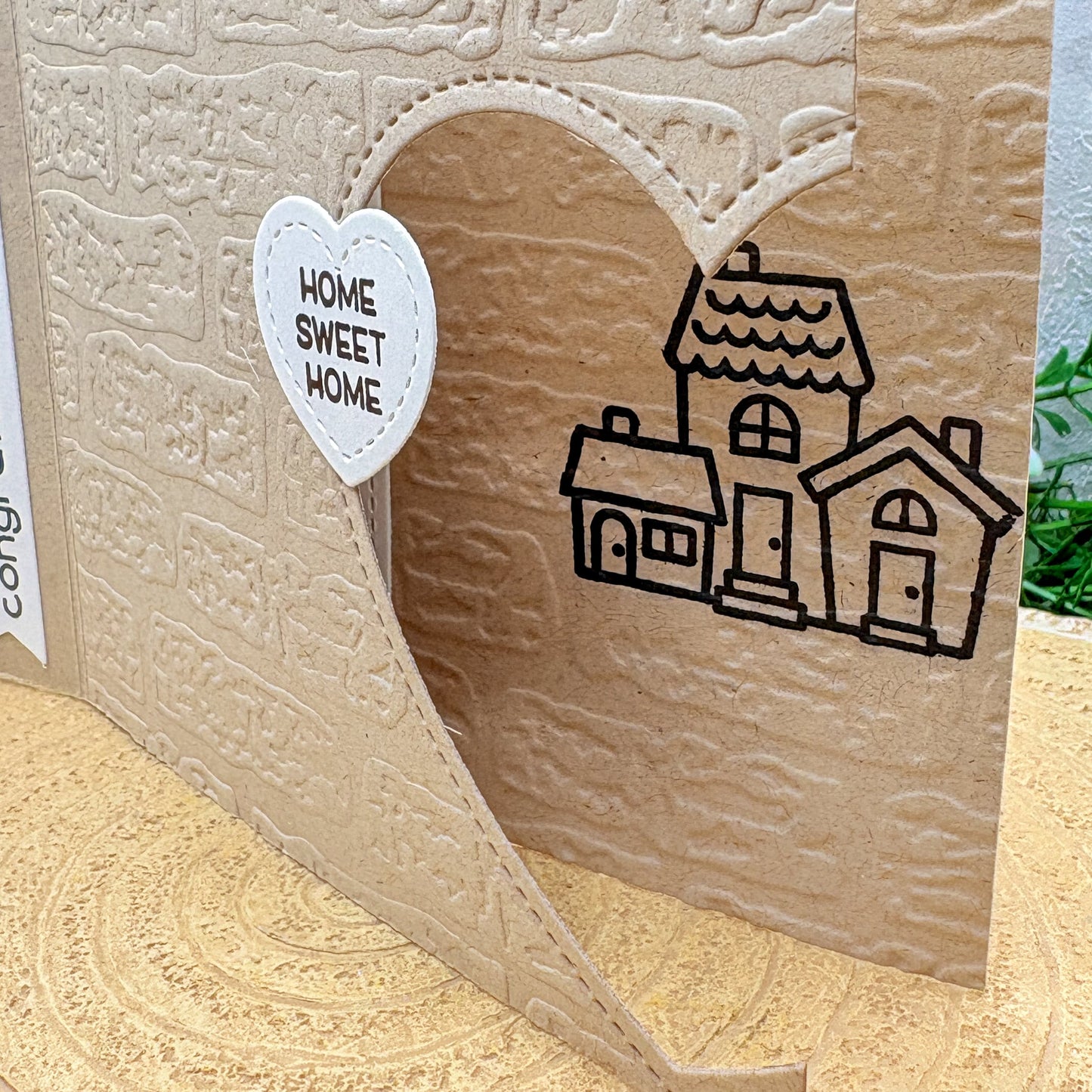 Congrats Stone Effect Handmade Happy New Home Card-2