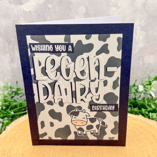 Cow Legen-Dairy Pun Handmade Birthday Card-1
