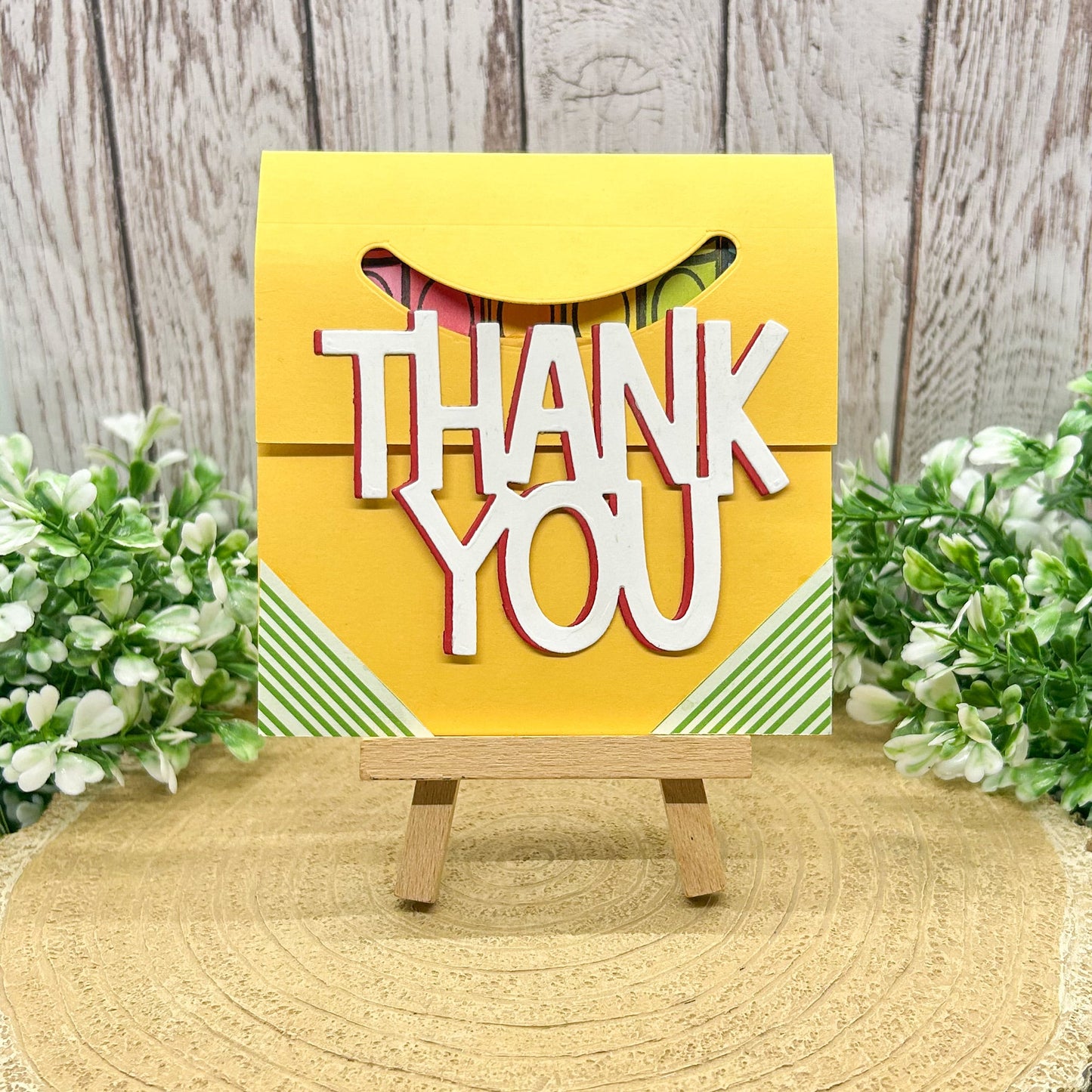 Crayon Box Square Handmade Thank You Card