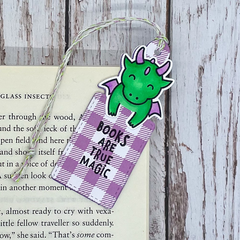 Cute Dragon Handmade Bookmark