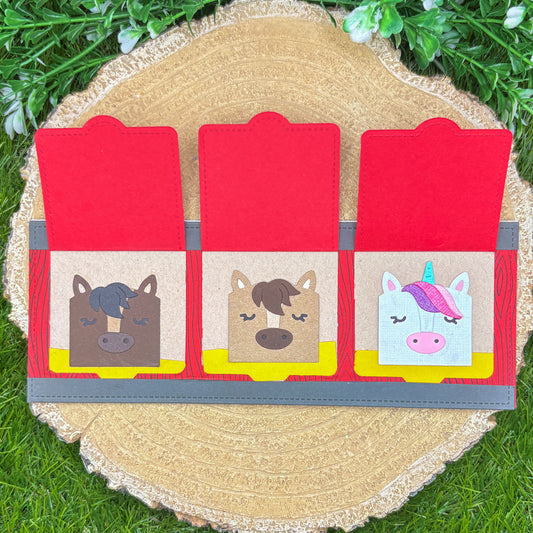 Cute Stable Horses Puns Handmade Birthday Card-1