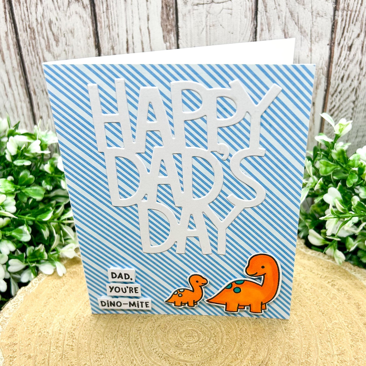 Dad You're Dino-mite! Handmade Father's Day Card-1