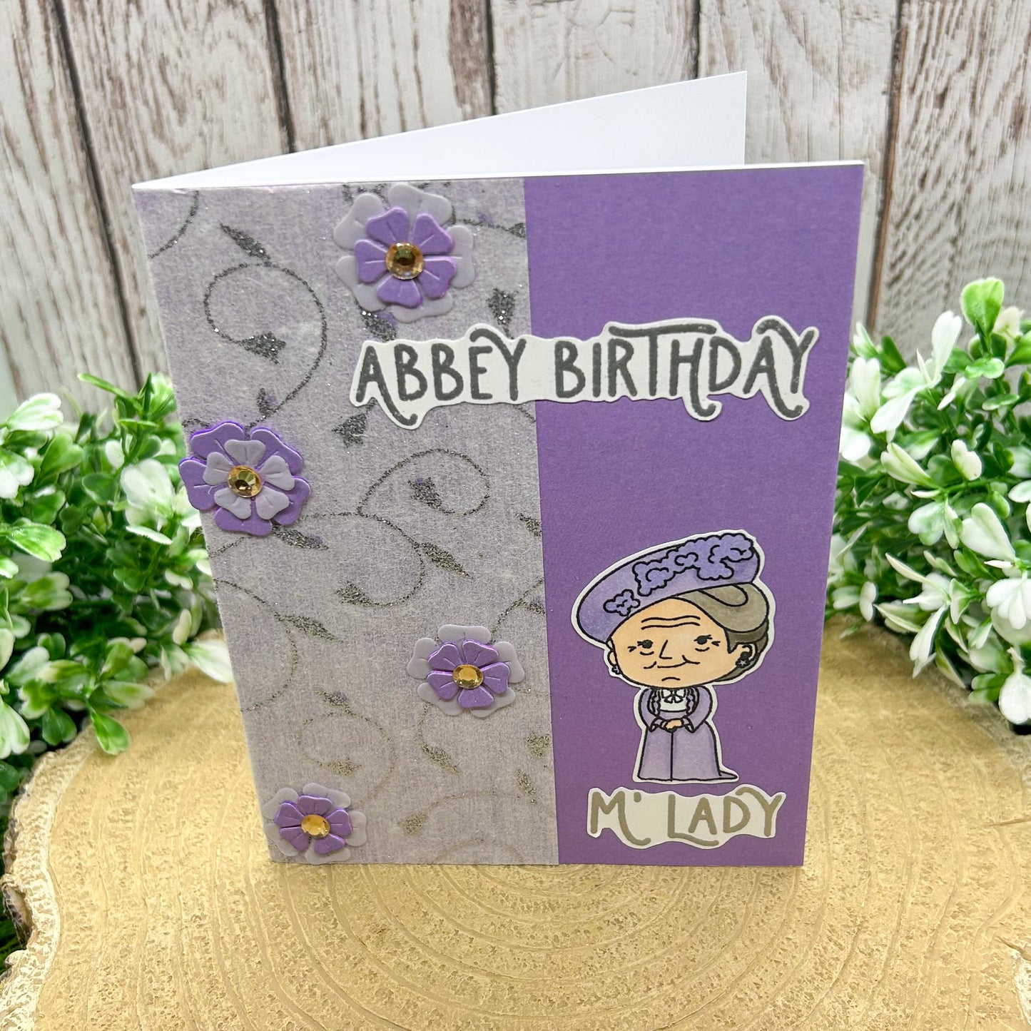 Downton Lady Abbey Birthday Handmade Character Card-1