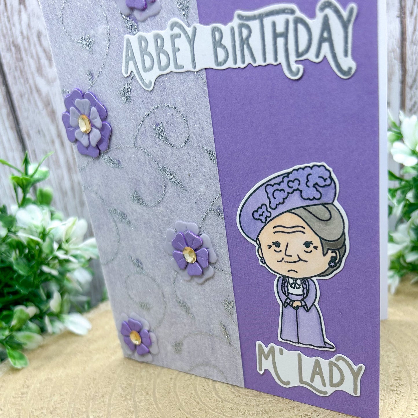 Downton Lady Abbey Birthday Handmade Character Card-2
