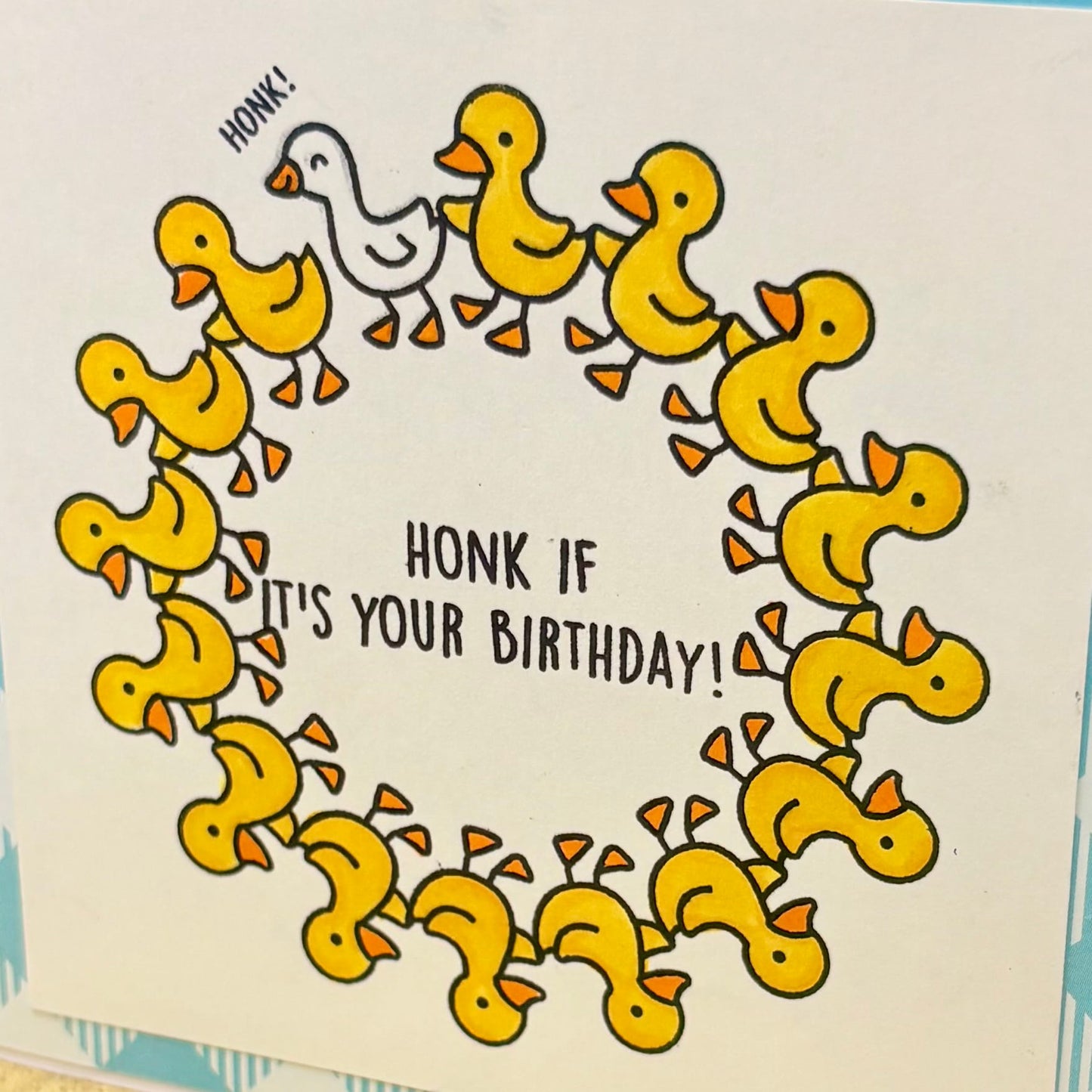 Duck, Duck, Goose Handmade Birthday Card-2