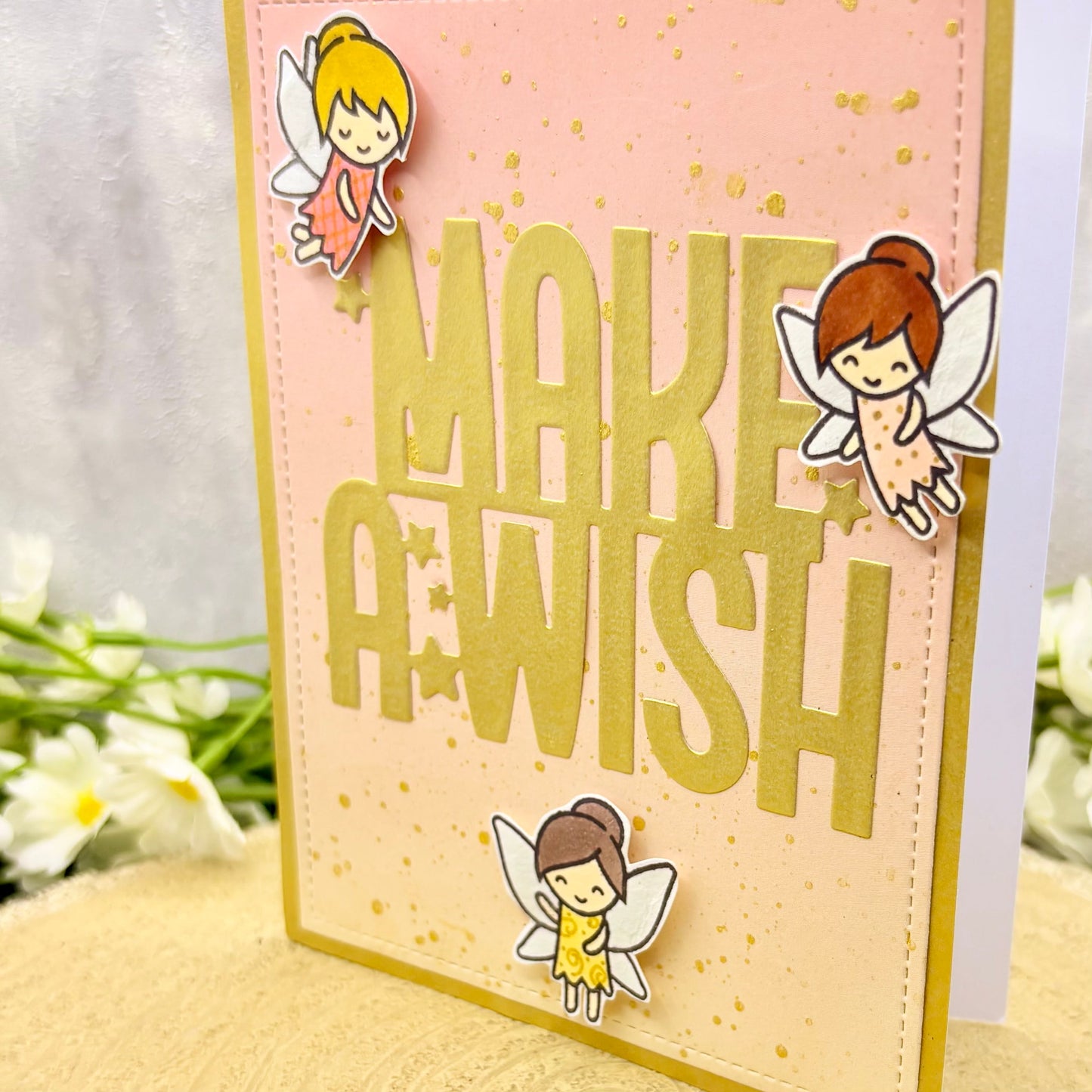 Fairies Make A Wish Handmade Birthday Card-2