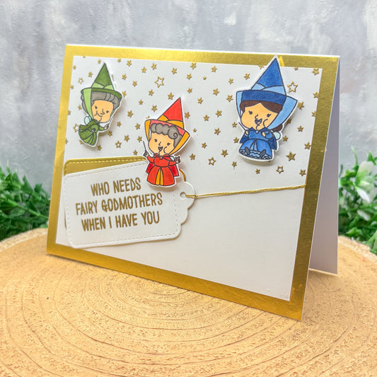 Fairy Godmothers Character Themed Handmade Card-1