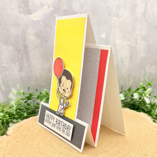 Freddie Singer Character Handmade Birthday Card-1