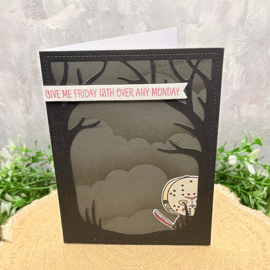 Friday 13th Handmade Character Themed Card-1