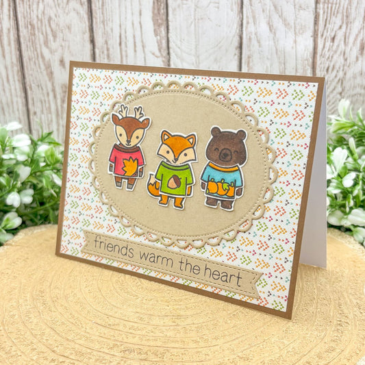 Friends Warm The Heart Handmade Card