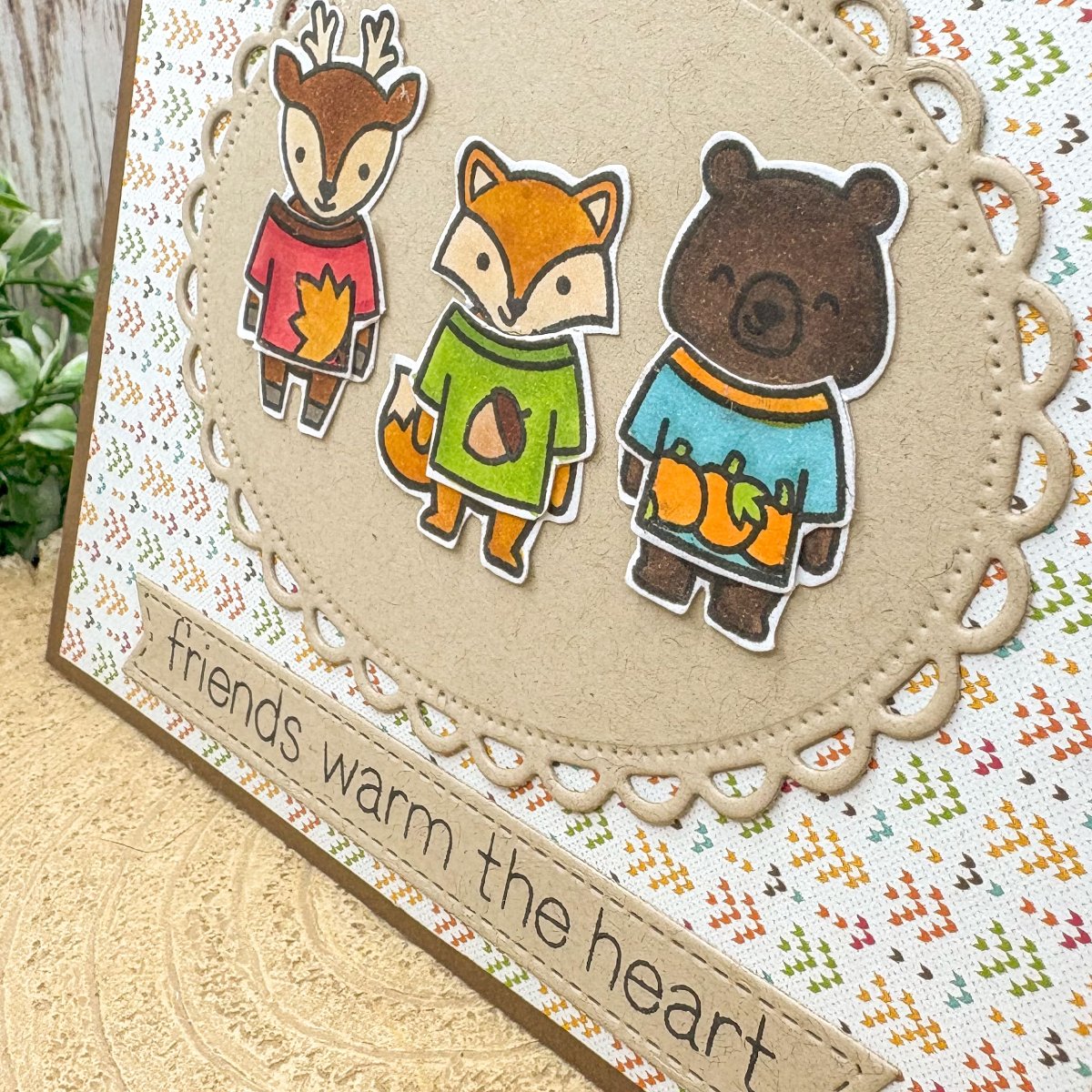 Friends Warm The Heart Handmade Card-2