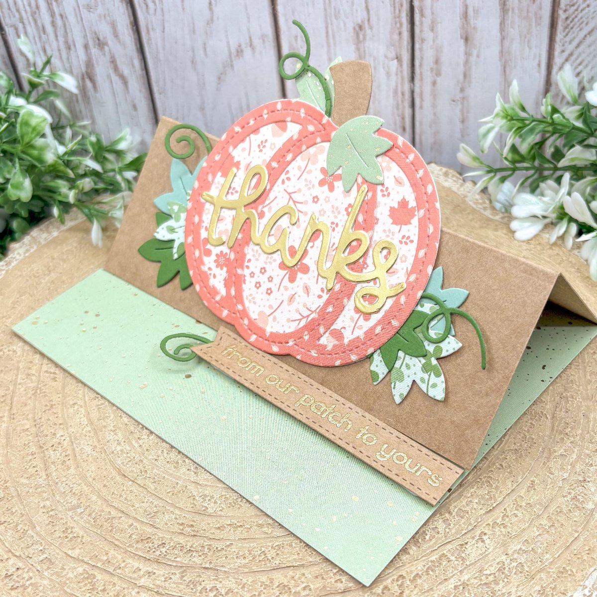 From Our Patch Handmade Standing Thank You Card-2