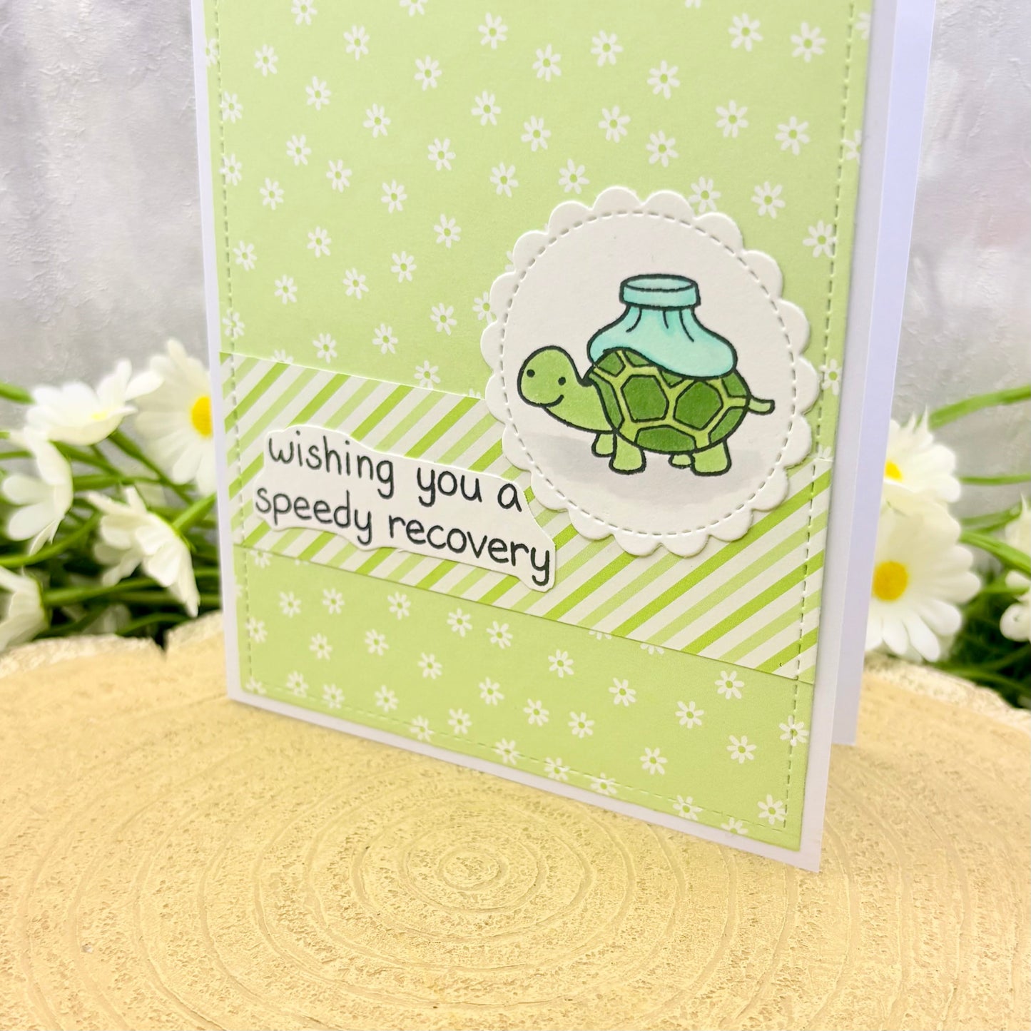 Funny Tortoise Speedy Recovery Get Well Soon Card-2