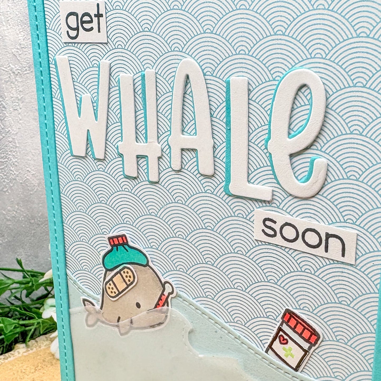 Get Whale Soon Handmade Get Well Card-2