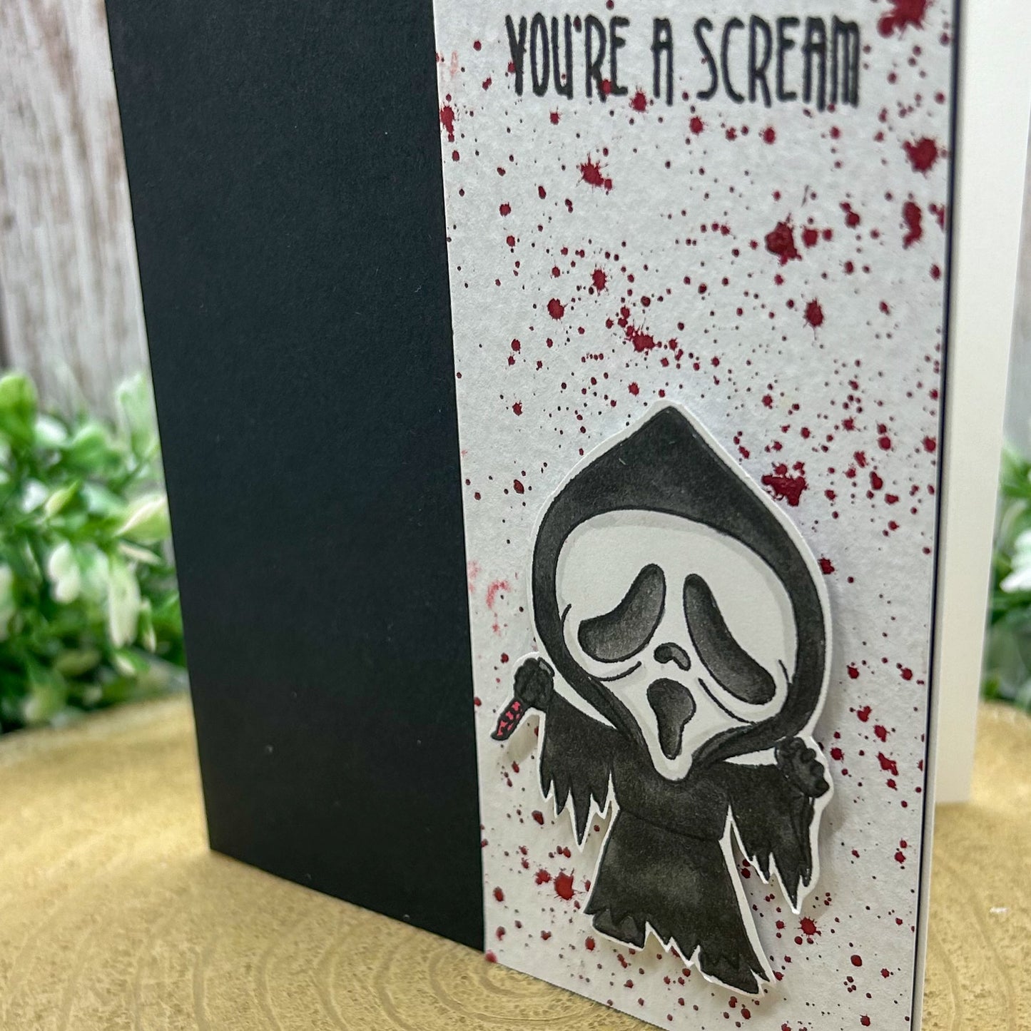 Ghostface You're A Scream Handmade Character Card-2