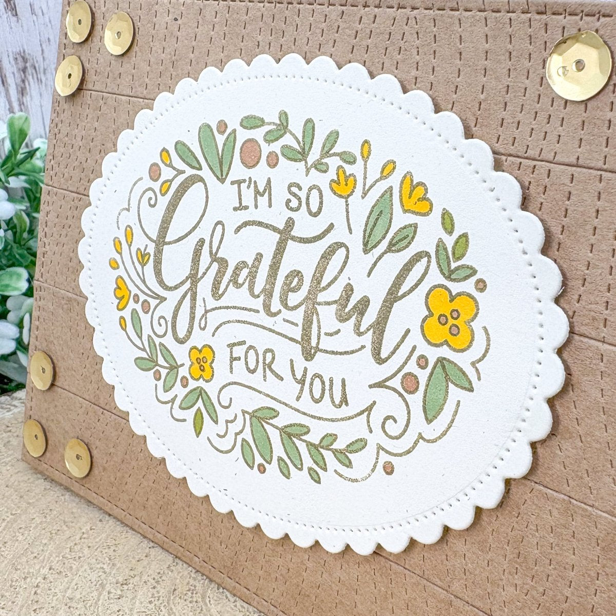 Grateful For You Handmade Thank You Card-2