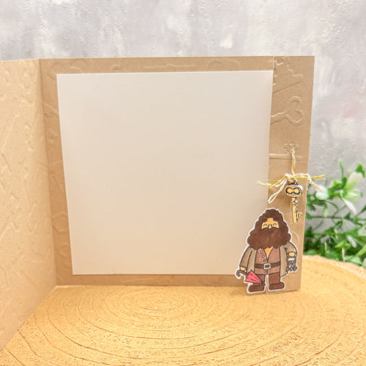 Happee Birthdae Wizard Giant Handmade Character Birthday Card-1