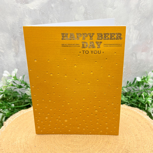 Happy Beer Day Handmade Birthday Card-1