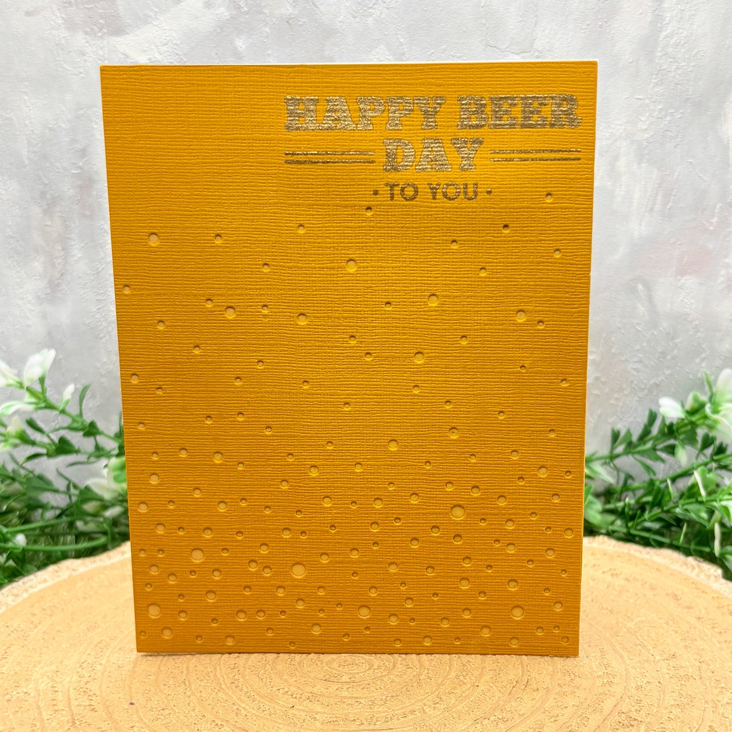 Happy Beer Day Handmade Birthday Card