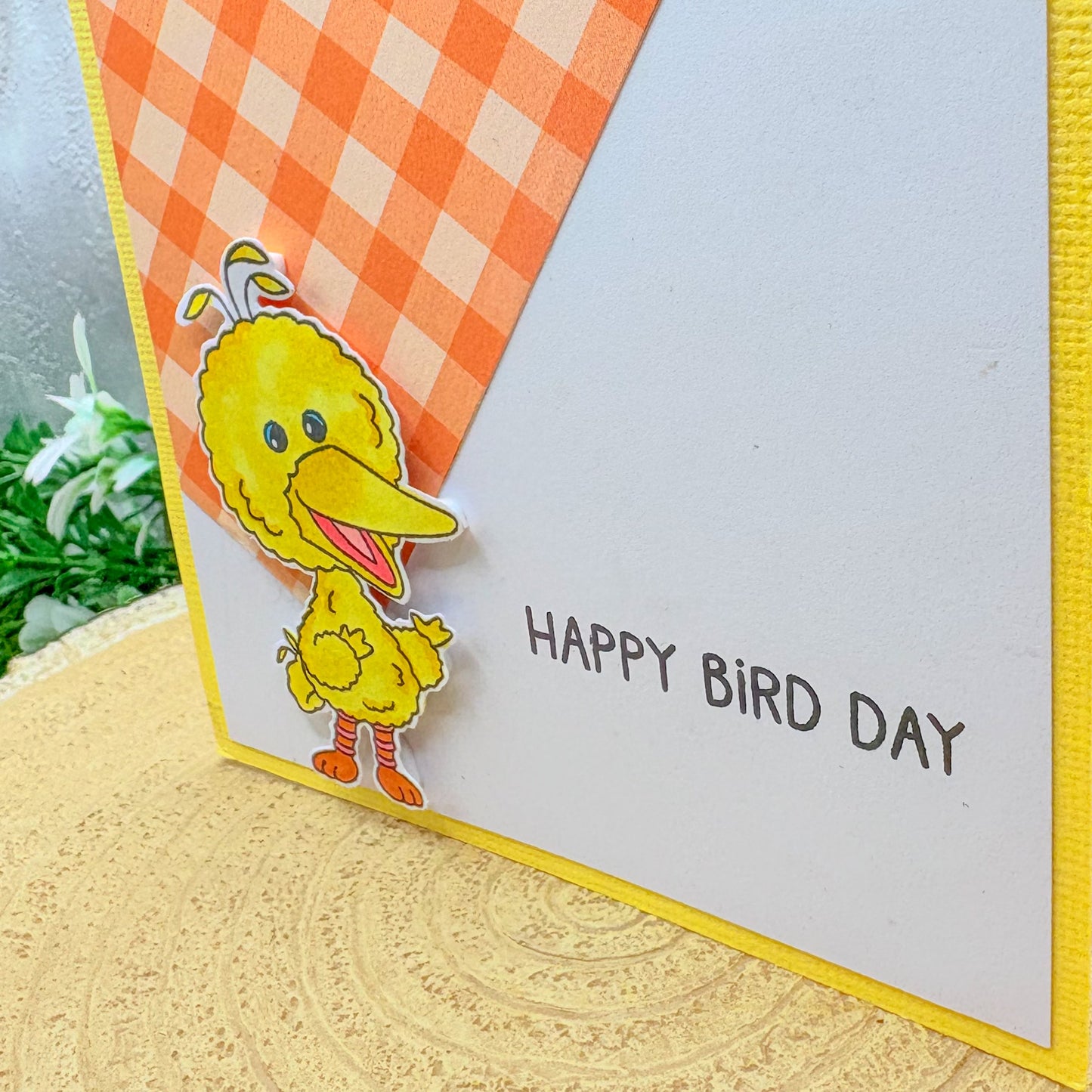 Happy Bird Day Handmade Character Birthday Card-2