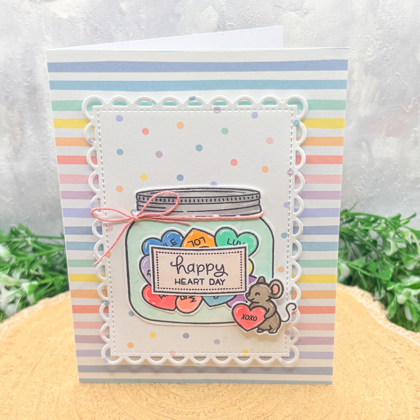 Happy Heart Day Handmade Card-1