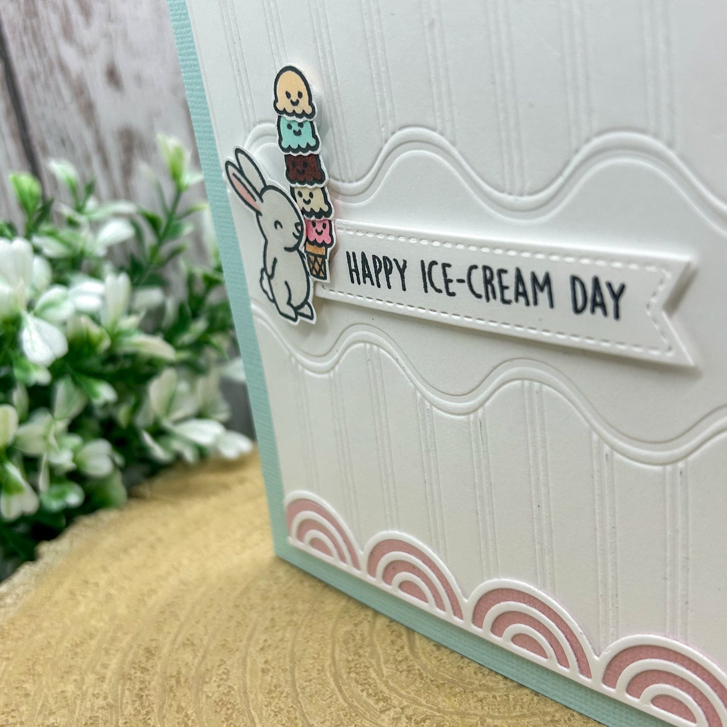 Happy Ice Cream Day Handmade Card-2