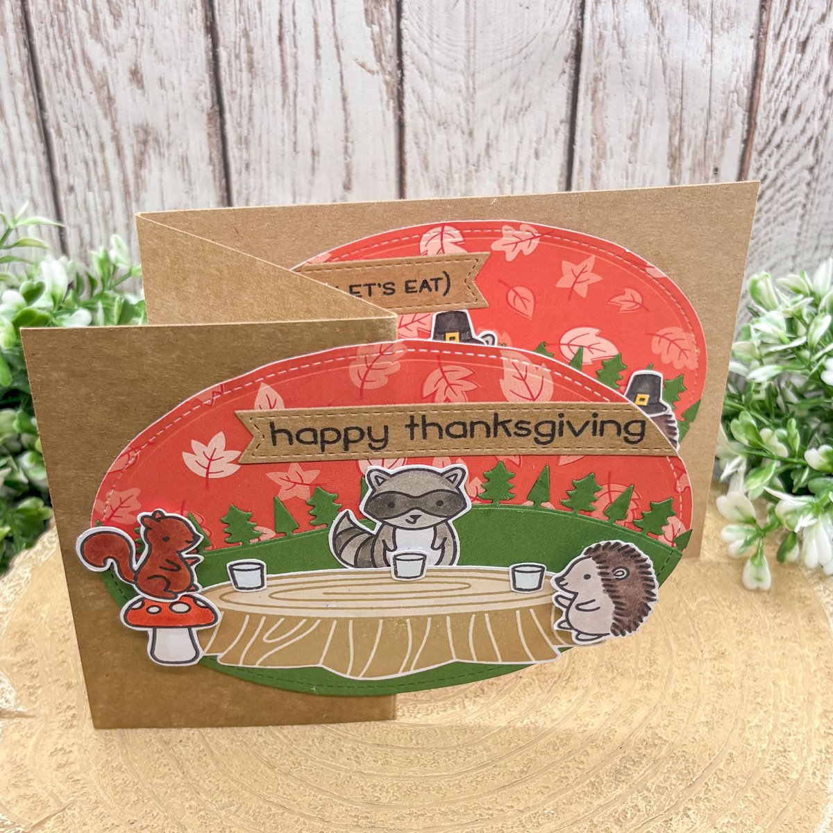 Happy Thanksgiving Z Fold Handmade Card-2