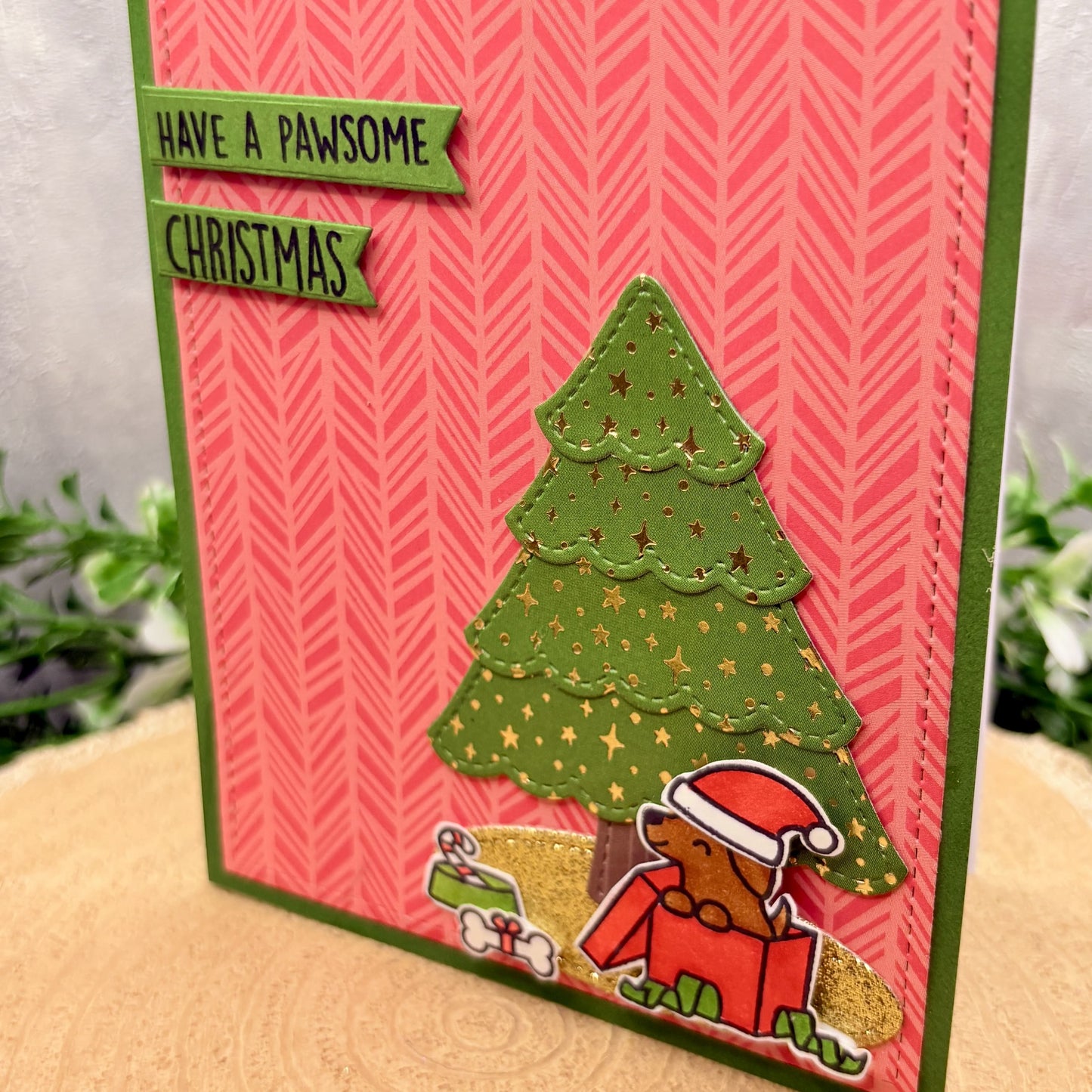 Have A Pawsome Christmas Handmade Card-2