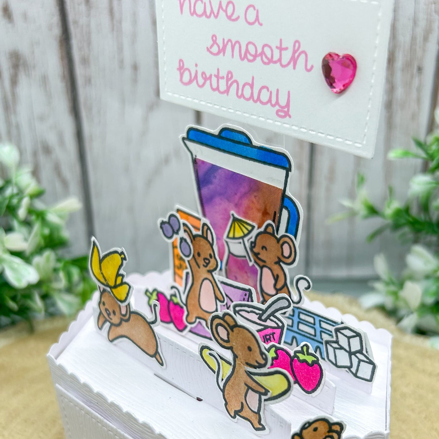 Have A Smooth Birthday Handmade Pop Up Card-2