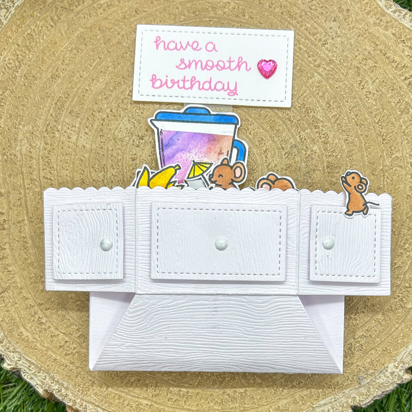 Have A Smooth Birthday Handmade Pop Up Card-3