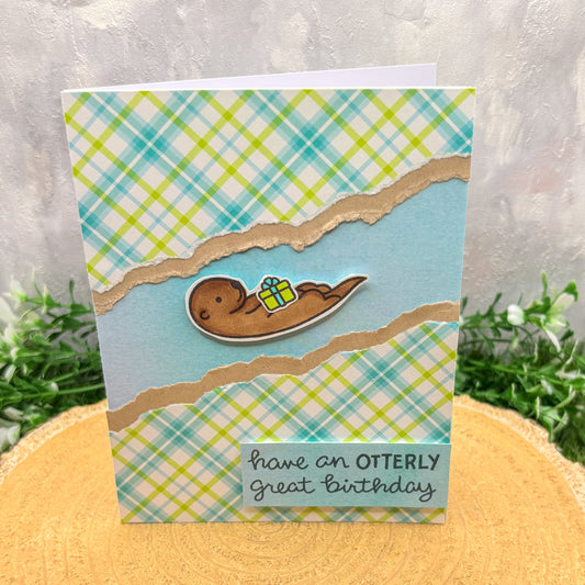 Have An Otterly Great Birthday Handmade Card-1